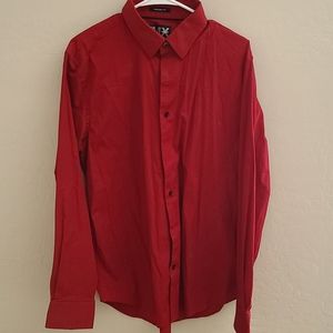 Men's Classic Solid Stretch Cotton 1Mx Dress Shirt